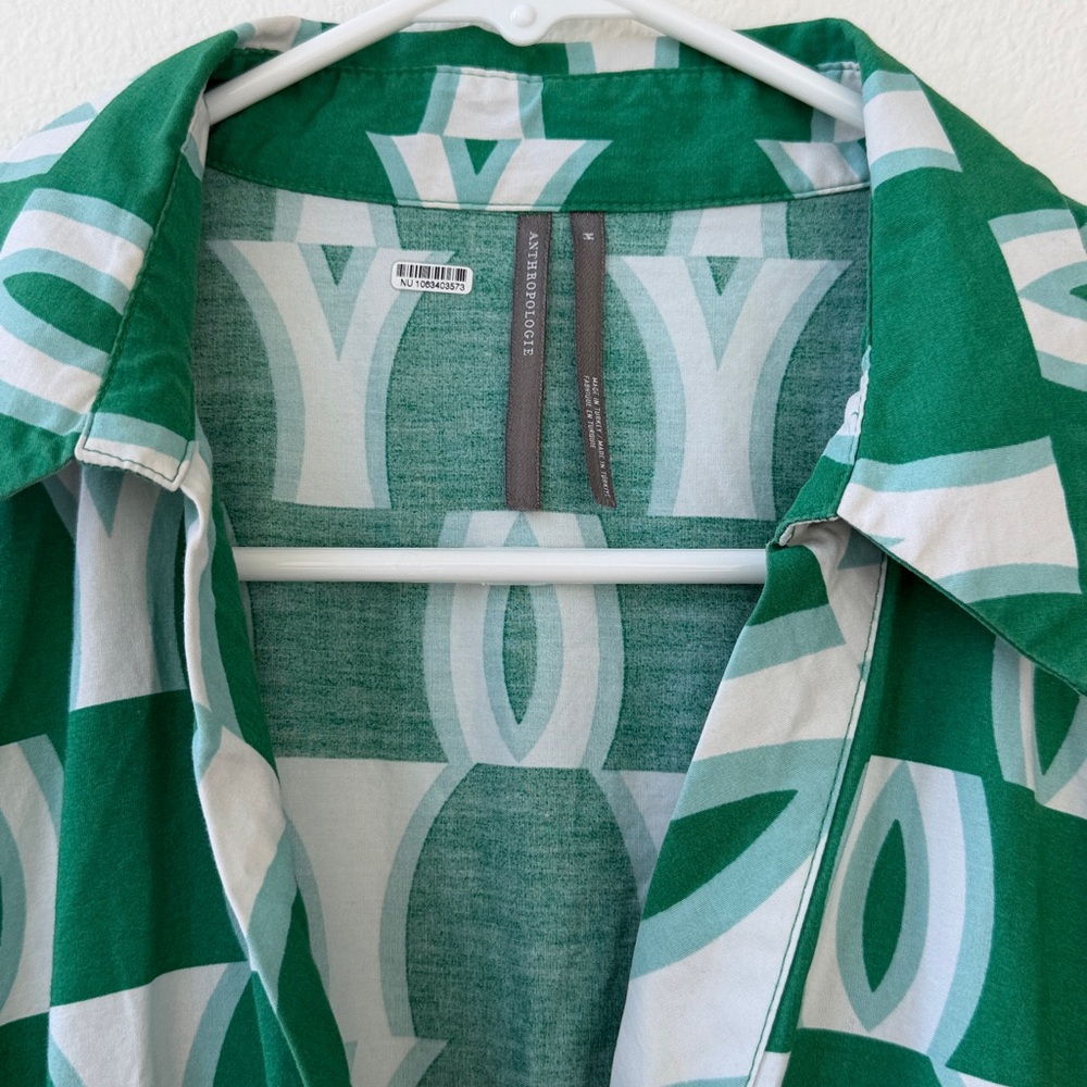 Anthropologie The Somerset Maxi Dress: Shirt Dress Edition in Green size M - Picture 11 of 14